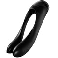 SATISFYER - VIBRADOR DE DEDOS CANDY CANE PRETO