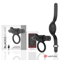 BLACK&SILVER - ANEL DE PENIS TELECOMANDADO CAMERON WATCHME