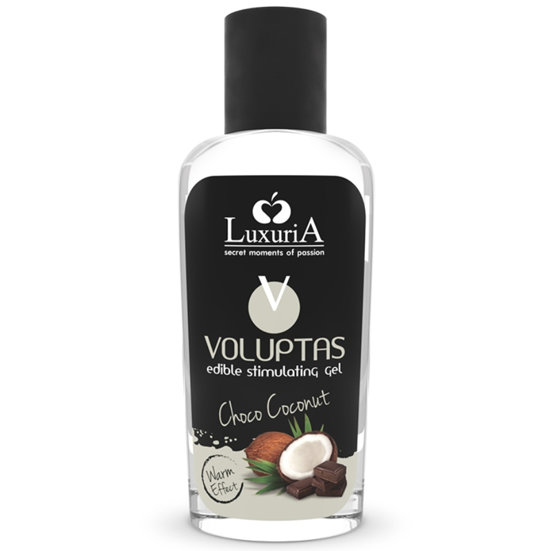INTIMATELINE LUXURIA - VOLUPTAS GEL DE MASSAGEM COMESTÍVEL EFEITO AQUECEDOR - COCO E NATA 100 ML