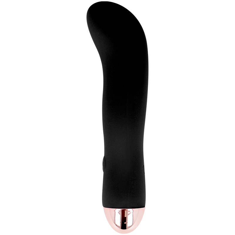DOLCE VITA - VIBRADOR RECARREGÁVEL DUPLO PRETO 7 VELOCIDADES