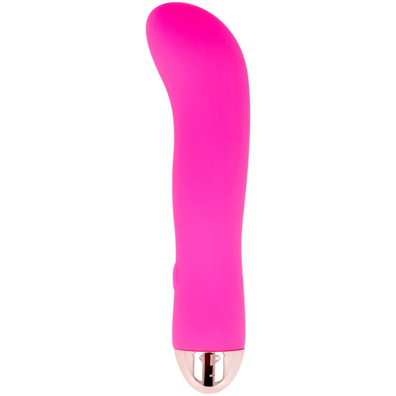 DOLCE VITA - VIBRADOR RECARREGÁVEL DUPLO ROSA 7 VELOCIDADES