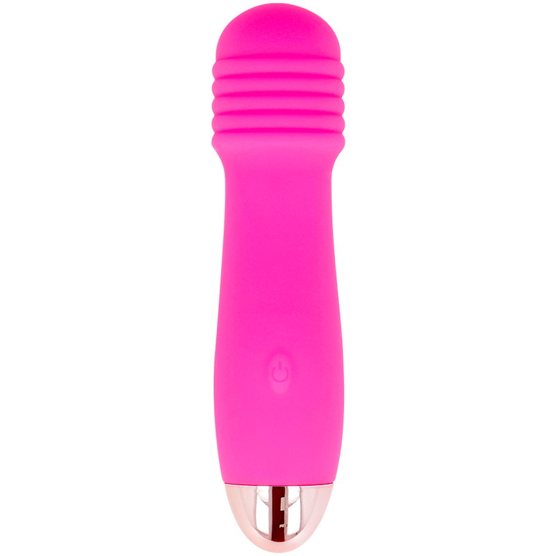 DOLCE VITA - VIBRADOR RECARREGÁVEL ROSA TRÊS 7 VELOCIDADES