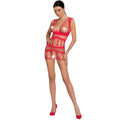 PAIXÃO - MULHER BS089 BODYSTOCKING VERMELHO TAMANHO ÚNICO