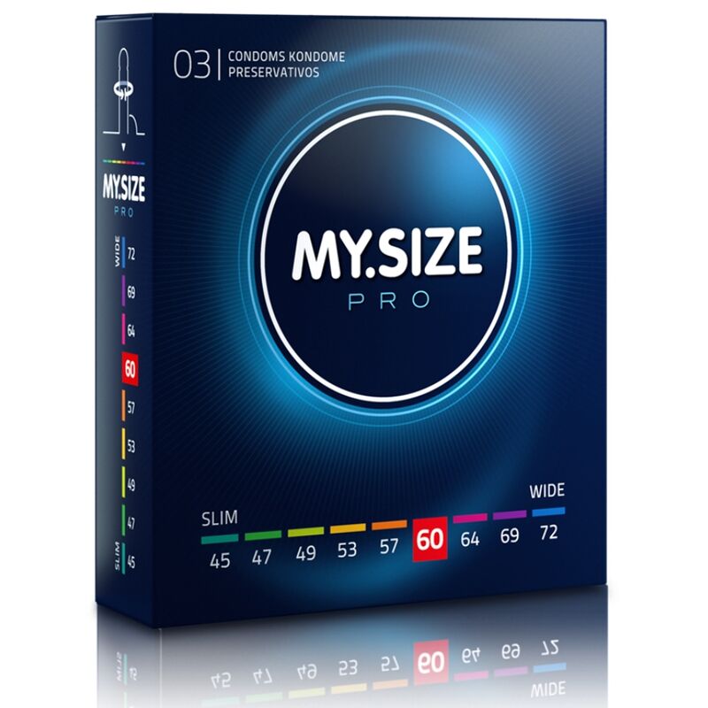 MY SIZE - PRESERVATIVOS PRO 60 MM 3 UNIDADES