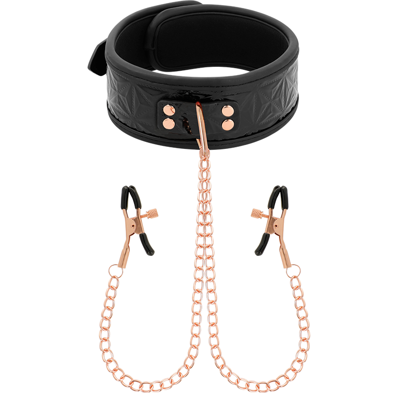 BEGME - BLACK EDITION COLAR BEGME BLACK EDITION COM PINÇAS PARA MAMILOS