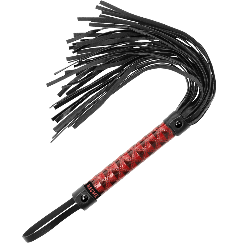 BEGME - FLOGGER EM COURO VEGAN VERMELHO EDIÇÃO