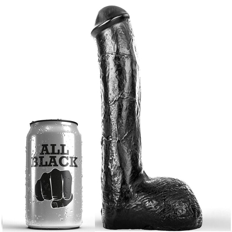 TODO PRETO - PÉNIS ANAL REALISTA 23 CM