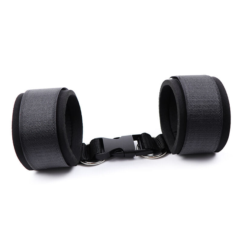 OHMAMA FETISH - NEOPRENE ATILHOS DE PULSO ATILHOS E FIVELAS