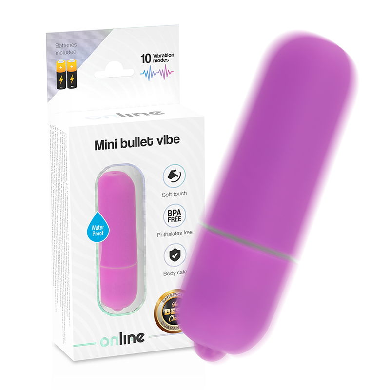 ONLINE - MINIBOLA VIBRADORA LILÁS