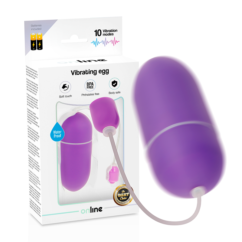 ONLINE - OVO VIBRATÓRIO IMPERMEÁVEL LILÁS