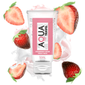 AQUA TRAVEL - LUBRIFICANTE À BASE DE ÁGUA SABOR CREME DE MORANGO - 50 ML