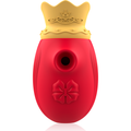 INTENSO - ESTIMULADOR CLITORIANO 10 MODOS DE SUCÇÃO E LAMBER - VERMELHO