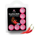 SECRETPLAY - CONJUNTO DE 6 BOLAS BRASILEIRAS TRIPLE EFEITO