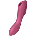 SATISFYER - ESTIMULADOR E VIBRADOR CURVY TRINITY 3 VERMELHO