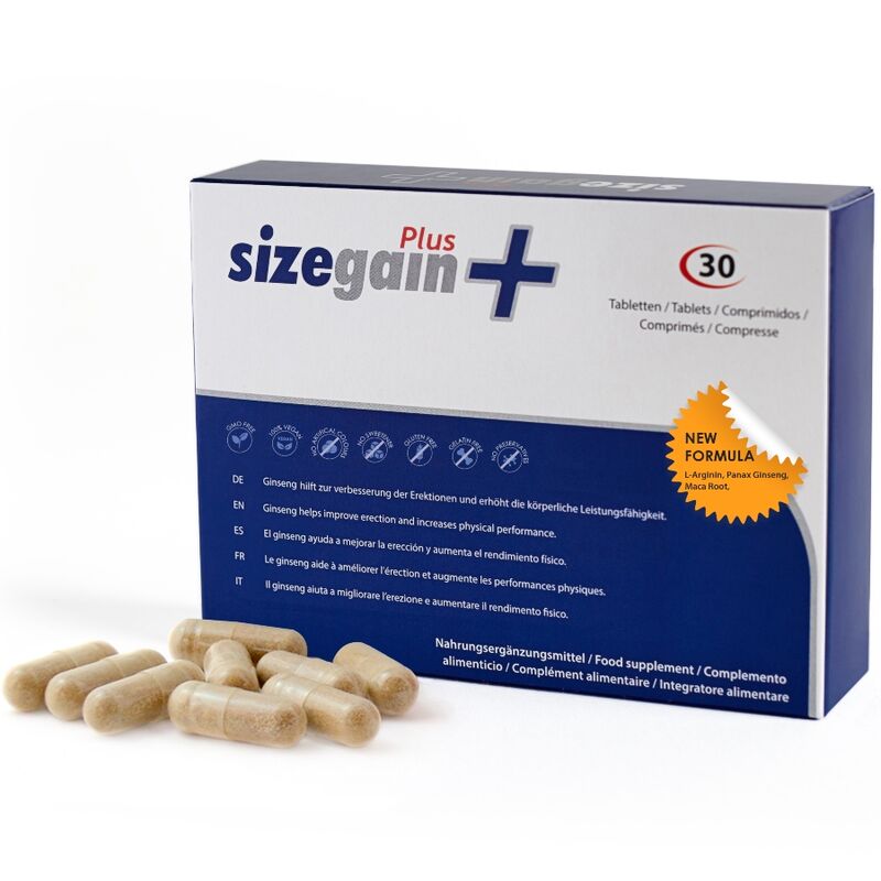 500 COSMETICS - PÍLULAS SIZEGAIN PLUS PARA AUMENTAR O PÉNIS