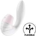 SATISFYER - ESTIMULADOR DE PULSO DE AR E VIBRAÇÃO SUPERNOVA BRANCO