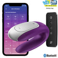SATISFYER - VIBRADOR PARCEIRO DOUBLE FUN ROXO