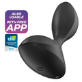 SATISFYER - APLICAÇÃO DE VIBRADOR ANAL SWEET SEAL PRETO