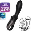SATISFYER - APLICADOR VIBRADOR ANAL HEAT CLIMAX PRETO