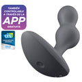 SATISFYER - APLICAÇÃO VIBRATÓRIA PARA PLUG ANAL DEEP DIVER CINZENTO