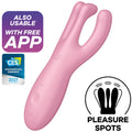 SATISFYER - APLICAÇÃO VIBRADOR THREESOME 4 ROSA