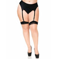 LEG AVENUE - COXA ALTA EM LYCRA TRANSPARENTE DE 2 TONS COM COSTURA ATRÁS E SALTO CUBANO