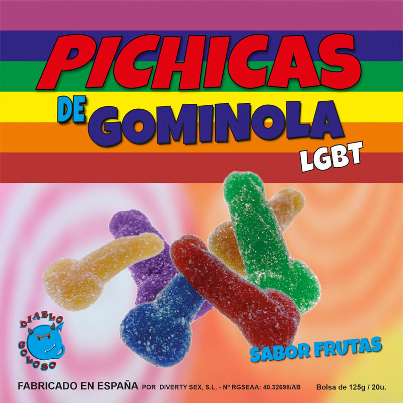 PRIDE - FRUTOS DE PÉNIS GUMMY COM AÇÚCAR LGBT