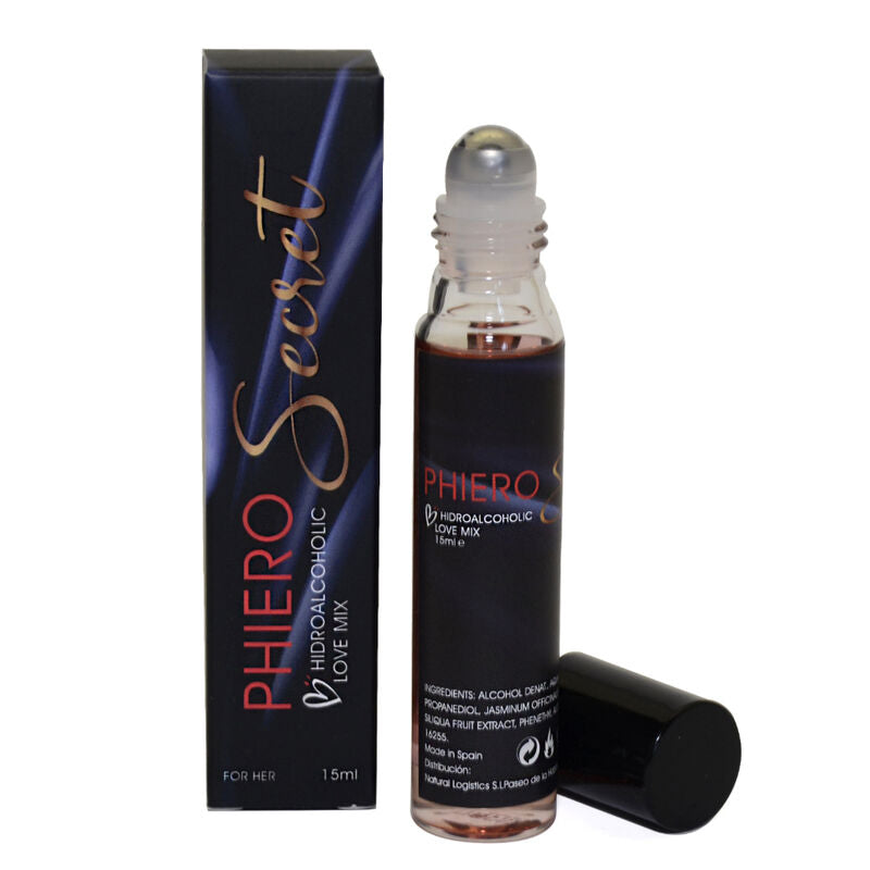 500 COSMÉTICOS - PHIERO SECRET COMBINAÇÃO NATURAL SEM ODOR DE HORMONAS SEXUAIS FEMININAS 15 ML