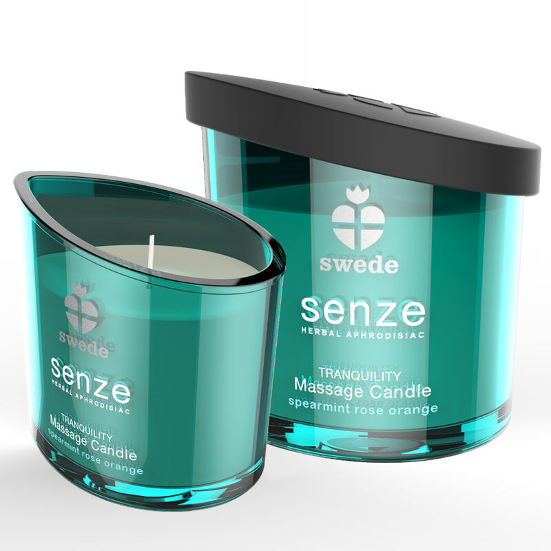 SWEDE - VELA DE MASSAGEM SWEEDE SENZE TRANQUILITY HORTELÃ, ROSA, LARANJA