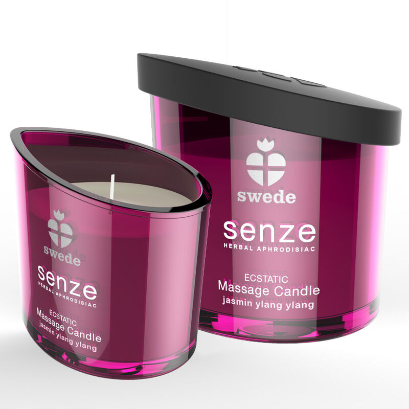 SWEDE - VELA DE MASSAGEM ÊXTASE SENZE - JASMIM, YLANG YLANG
