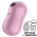 SATISFYER - ESTIMULADOR E VIBRADOR DE IMPULSOS DE AR LILAC COTTON CANDY