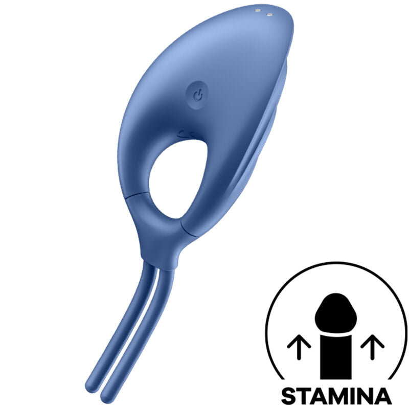 SATISFYER - VIBRADOR DE ANEL SWORDSMAN AZUL