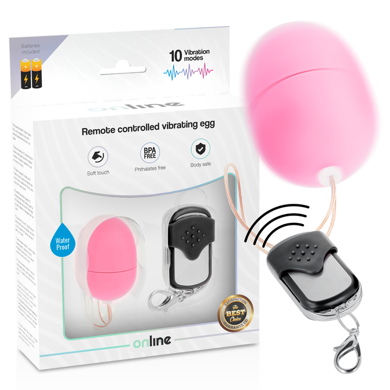 ONLINE - OVO VIBRATÓRIO CONTROLO REMOTO S ROSA