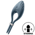 SATISFYER - VIBRADOR ANEL DUELIST CINZENTO