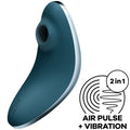 SATISFYER - VULVA LOVER 1 ESTIMULADOR E VIBRADOR AIR PULSE AZUL