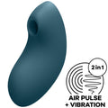 SATISFYER - ESTIMULADOR E VIBRADOR VULVA LOVER 2 AIR PULSE AZUL
