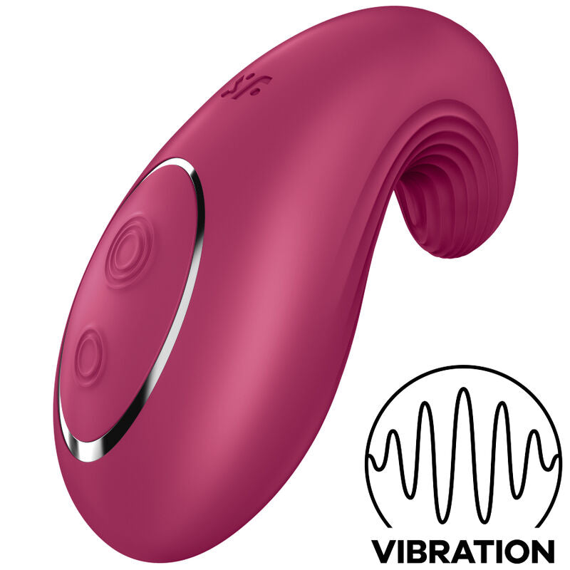 SATISFYER - VIBRADOR POSER DIPPING DELIGHT VERMELHO