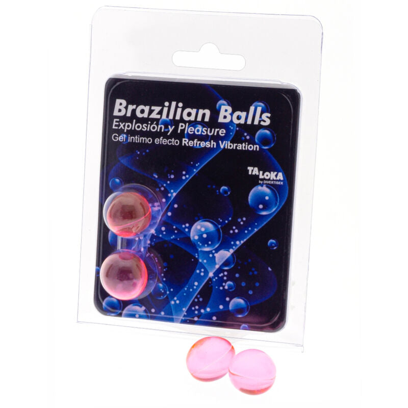 TALOKA - 2 BOLAS BRASILEIRAS REFRESH EFEITO VIBRANTE GEL EXCITANTE