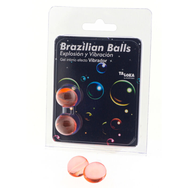 TALOKA - 2 BOLAS BRASILEIRAS GEL EXCITANTE EFEITO VIBRATÓRIO