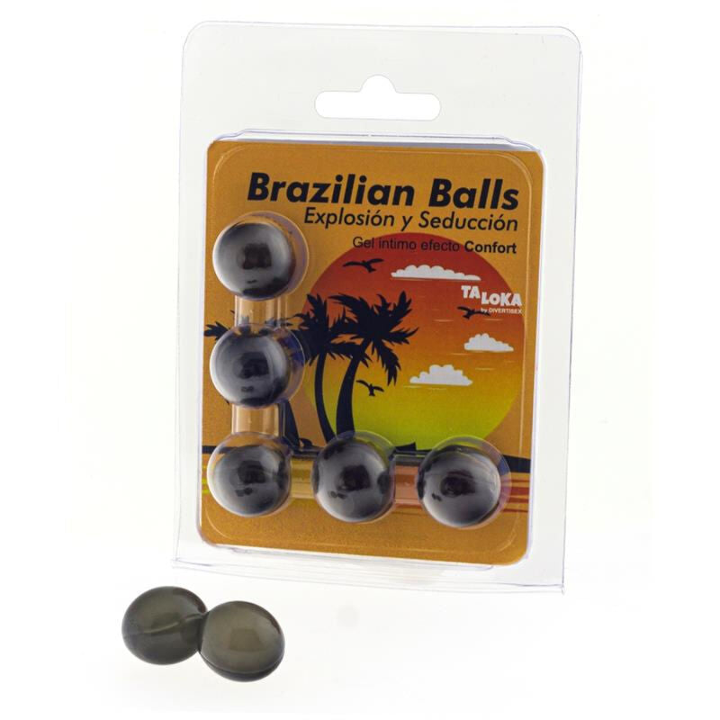 TALOKA - 5 BOLAS BRASILEIRAS GEL EXCITANTE EFEITO CONFORTO