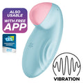 SATISFYER - VIBRADOR POSER TROPICAL TIP AZUL