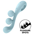 SATISFYER - VIBRADOR MULTI TRI BALL 2 AZUL