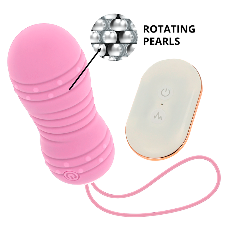 OHMAMA - COMANDO OVO 7 MODOS ROTAÇÃO ROSA