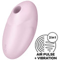 SATISFYER - ESTIMULADOR E VIBRADOR VULVA LOVER 3 ROSA