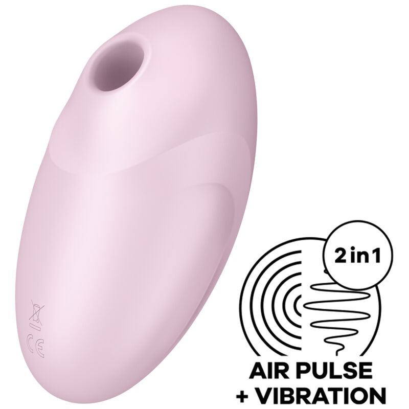 SATISFYER - ESTIMULADOR E VIBRADOR VULVA LOVER 3 ROSA