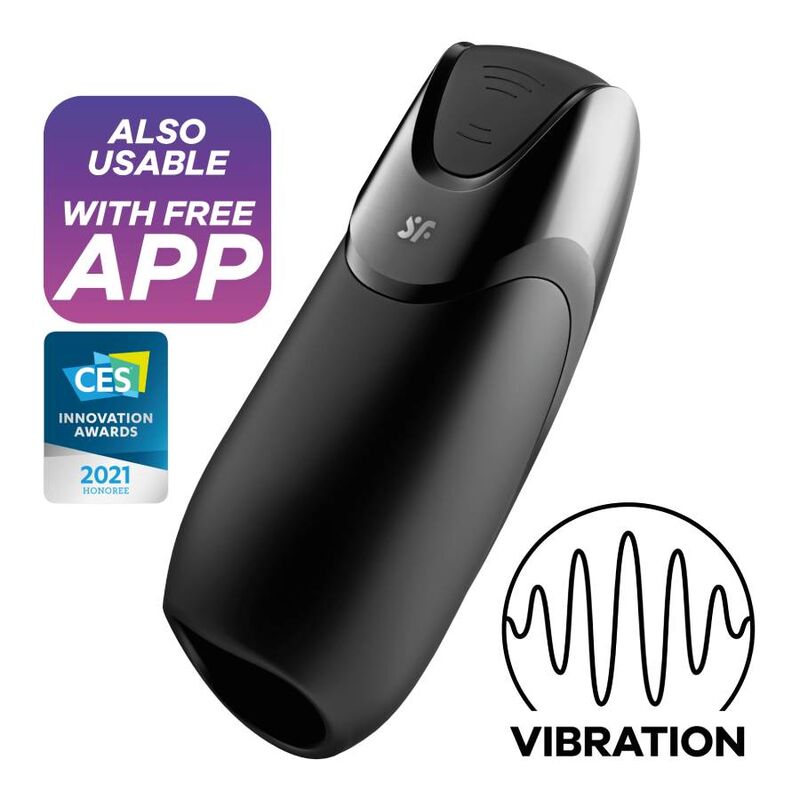 SATISFYER - VIBRADOR MASCULINO VIBRATION+ PRETO