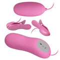 PRETTY LOVE - PINÇA DE SOBRANCELHAS COM VIBRAÇÃO E ELETROCHOQUE ROSA