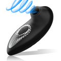 BLACK&SILVER - DRAKE DELUXE VIBRADOR DE SUCÇÃO RECARREGÁVEL DE SILICONE PRETO