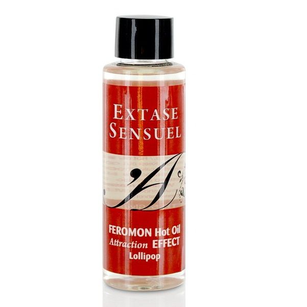 ÊXTASE SENSUAL - ÓLEO DE MASSAGEM EFEITO TÉRMICO COM FEROMONAS PIRULET 100 ML