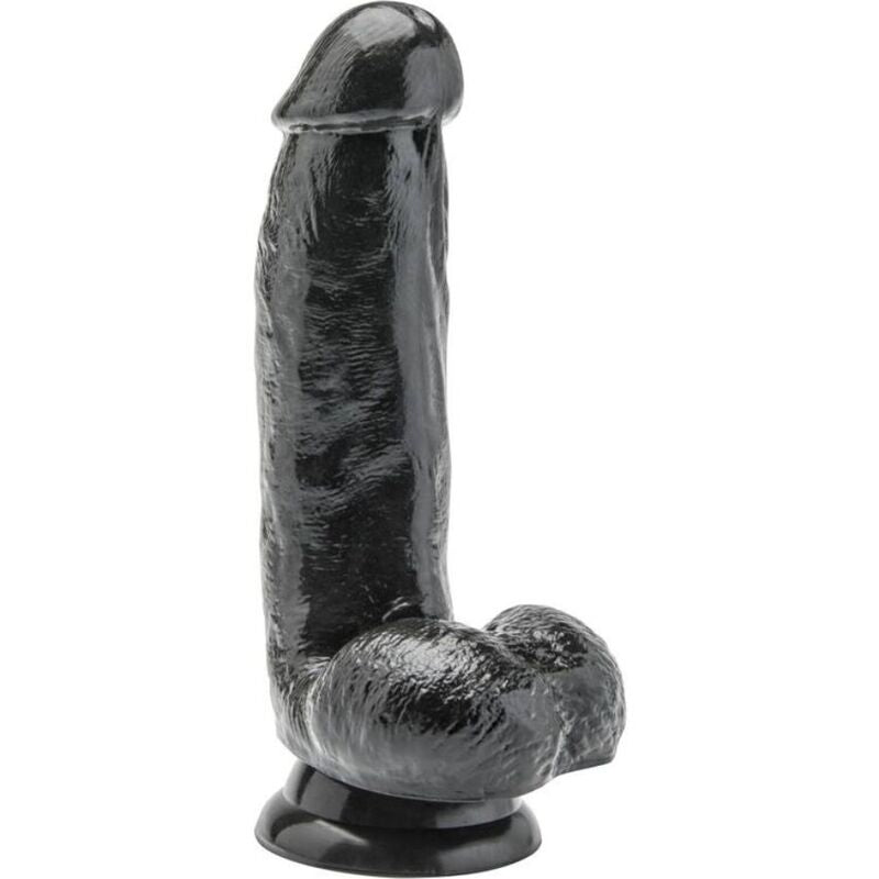 REAL - DILDO 12 CM COM BOLAS PRETAS